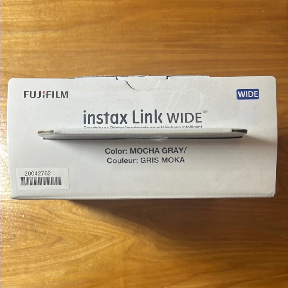 Fujifilm Instax Link Wide Smartphone Printer - Gray